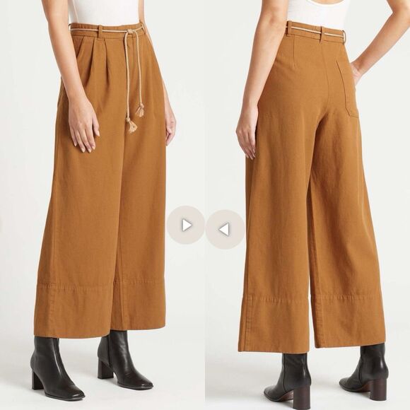 Baum Und Pferdgarten Wide Leg Cotton/Linen Blend Nour Pants 27” - Picture 6 of 6